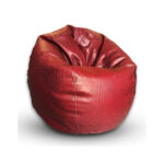 Plain Leather Bean Bag - Image 5