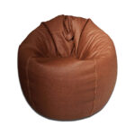 Plain Leather Bean Bag - Image 6