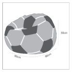 King Size Football Bean Bag - Image 8